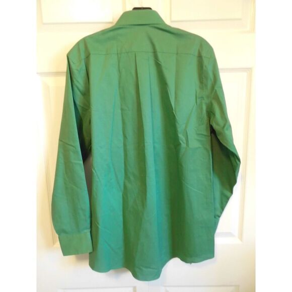 Stafford regular fit Juniper Green button down long sleeve - Picture 2 of 6